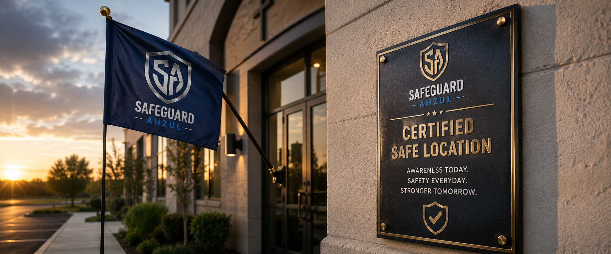 SafeGuard Ahzul certified institution bronze plaque